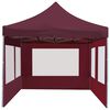 vidaXL Gazebo Professionale Pieghevole Alluminio con Pareti 6x3m Vino