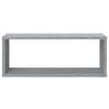 vidaXL Mensole Cubo Muro 6 pz Grigio Sonoma 60x15x23 cm in Multistrato