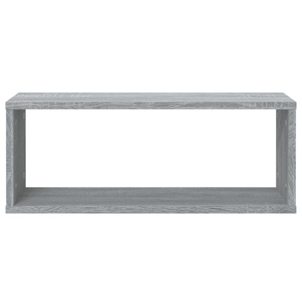 vidaXL Mensole Cubo Muro 6 pz Grigio Sonoma 60x15x23 cm in Multistrato