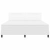 vidaXL Letto a molle con materasso Bianco 180 x 200 cm Pelle sintetica