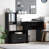 vidaXL Mobile con Cassetti Nero 55 x 45 x 33.5 cm Legno multistrato