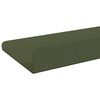 vidaXL Mensola sospesa 3 pcs Verde oliva 40 x 9 x 2,5 cm Acciaio