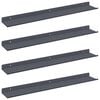 vidaXL Mensola sospesa 4 pcs Antracite 60 x 8,5 x 2,5 cm Acciaio