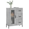 vidaXL Credenza Grigio Cemento 69,5x34x90 cm in Legno Multistrato