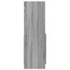 vidaXL Credenza Grigio Sonoma 92x33x100 cm in Legno Multistrato