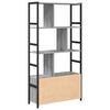 vidaXL Libreria Grigio sonoma 80 x 30 x 155,5 cm Legno multistrato