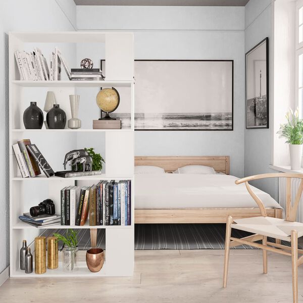 vidaXL Libreria/Divisorio Bianco 80x24x159 cm in Legno Ingegnerizzato