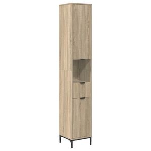 vidaXL Mobile da Bagno Rovere Sonoma 31,5 x 33 x 190 cm