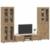 vidaXL Set mobile TV FLORIN Rovere artigianale Legno multistrato