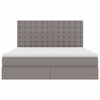 vidaXL Letto con contenitore e LED Talpa 180 x 200 cm Poliestere