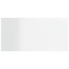vidaXL Ripiani per Libreria 4 pz Bianco Lucido 40x20x1,5cm Multistrato