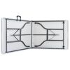 vidaXL Tavolo da Giardino Pieghevole Bianco 180x72x72 cm in HDPE