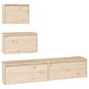 vidaXL Mobili Porta TV 4 pz in Legno Massello di Pino