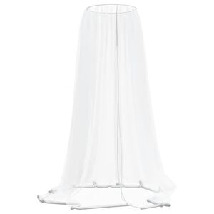 vidaXL Zanzariera per Ombrellone 220 Rete Bianca &Phi;330x250 cm