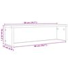 vidaXL Scaffale da Cucina Impilabile Legno Vecchio 50x15x16 cm