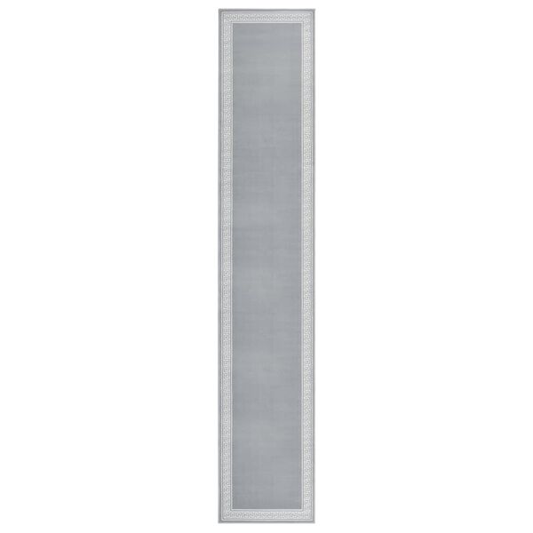 vidaXL Tappeto Lungo in BCF Grigio con Motivo 80x450 cm