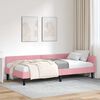 vidaXL Cornice del letto ad angolo Rosa 100 cm x 200 cm Velluto