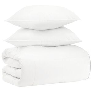 vidaXL Set di Piumoni 3 pz Bianco Bamb&ugrave;