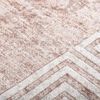 vidaXL Tappeto Lavabile 80x300 cm Beige Antiscivolo