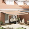 vidaXL Tenda Retrattile Blu e Arancione 450 &times; 300 cm