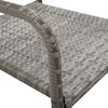 vidaXL Set da Pranzo da Giardino 5 pz Nero Grigio Polyrattan e Acciaio