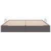 vidaXL Letto con Contenitore Grigio 180 x 200 cm Pelle sintetica