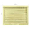vidaXL Cancello da Giardino in Legno di Pino Impregnato 75x100 cm