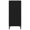 vidaXL Mobile porta vinili Rovere Nero 84,5 x 38 x 89 cm