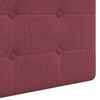 vidaXL Testata appesa Rosso Vino 100 x 55 x 5 cm Tessuto