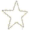 vidaXL Luci di Natale Stella Silhouette 115 LED Bianco Caldo