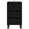 vidaXL Credenza con cassetto Rovere nero Legno multistrato