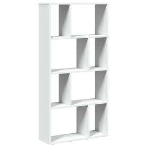 vidaXL Libreria Bianca 60x20x120,5 cm in Legno Massello