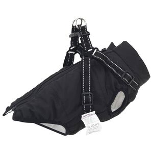 vidaXL Cappotto per Cani Nero L24 Pile e Poliestere