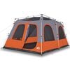 vidaXL Tenda a Cupola 8 Persone Grigio e Arancione a Rilascio Rapido