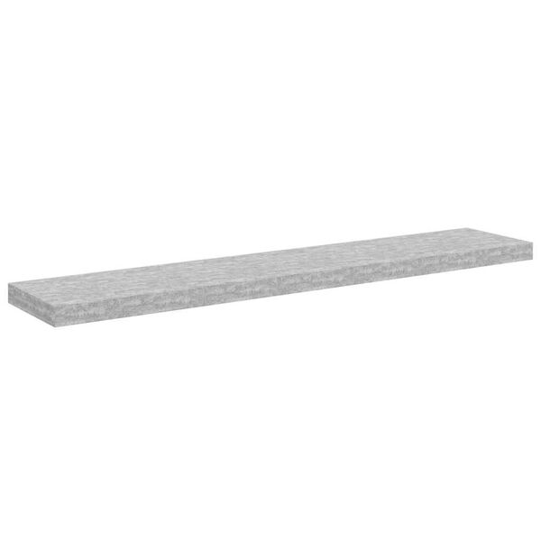 vidaXL Scaffale a Parete Grigio Cemento 120x23,5x3,8 cm in MDF