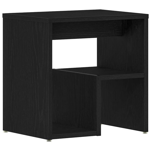 vidaXL Armadio da Notte Rovere nero 40 x 30 x 40 cm Legno multistrato