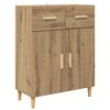vidaXL Credenza con cassetto Rovere artigianale 69,5 x 34 x 180 cm