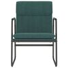 vidaXL Sedia Lounge Verde Scuro 55x64x80 cm in Tessuto