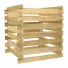 vidaXL Compostiera da Giardino a Doghe 90x90x90cm in Pino Impregnato