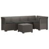vidaXL Divano da Giardino 5 Posti con Cuscini Stile Rattan PP