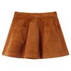 Gonna da Bambina con Tasche a Coste Cognac 116