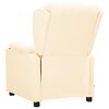 vidaXL Poltrona Alzapersona Crema in Similpelle