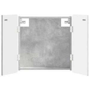 vidaXL Armadio per Dartboard ZWOLLE Grigio Cemento