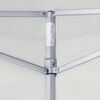 vidaXL Gazebo Pieghevole Professionale 2 Pareti 2x2m Acciaio Bianco