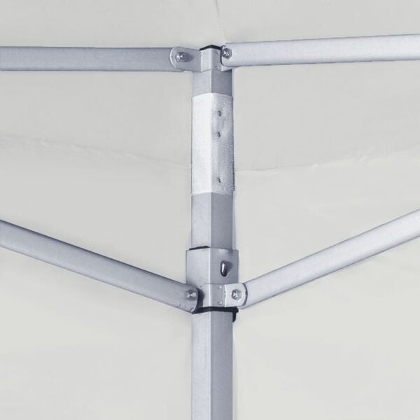 vidaXL Gazebo Pieghevole Professionale 2 Pareti 2x2m Acciaio Bianco