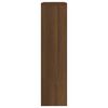 vidaXL Scarpiera con Specchio a 2 Livelli Rovere marrone 63x17x67 cm