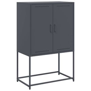 vidaXL Credenza Antracite 68,5x38,5x107 cm in Acciaio