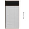 vidaXL Zanzariera Plissettata Finestre in Alluminio Marrone 80x160 cm
