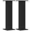 vidaXL Supporti per Piante 2 pz Neri 30x30x95 cm Legno Multistrato