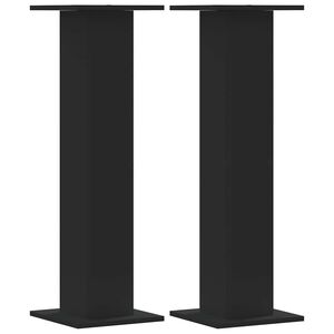 vidaXL Supporti per Piante 2 pz Neri 30x30x95 cm Legno Multistrato